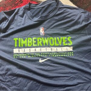 NBA Authentics Blue Shirt Mn Timberwolves